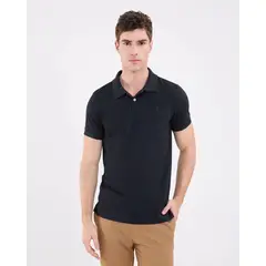 PATPRIMO - Polo Tejida Unicolor Para Hombre Negro