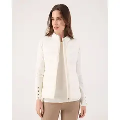PATPRIMO - Chaleco Unicolor Acolchado  Para Mujer Negro
