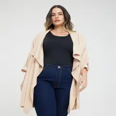 PATPRIMO - Chaqueta Mujer Café Rayón 14080135-7116