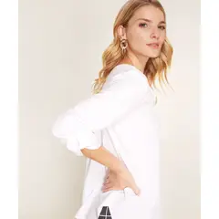 PATPRIMO - Blusa Mujer Blanco Poliéster M/3/4 30121970-10104