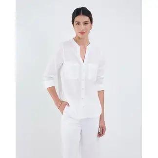 PATPRIMO - Blusa Manga Larga  Para Mujer Blanco