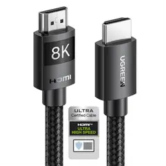 FOURNIER - Cable Hdmi 2.1 8k Trenzado 3m Chapado Oro 3d 4k/120hz 48gbps