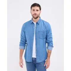 PATPRIMO - Camisa  Para Hombre Azul