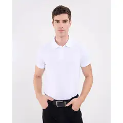 PATPRIMO - Polo Para Hombre Cuello Tejido Sin Bolsillo Color Blanco Marca #44112696