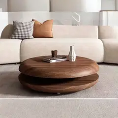 22 GRADOS DECORACION - Mesa de centro Leibowitz Diámetro 110cm Roble