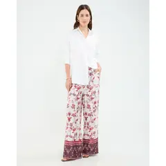 PATPRIMO - Pantalón Estampado  Para Mujer Blanco