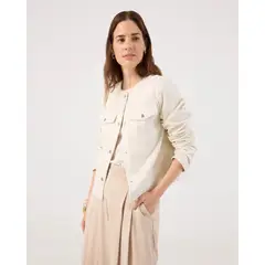 PATPRIMO - Chaqueta Para Mujer Desestructurada Color Crema Marca #30080576