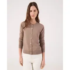 PATPRIMO - Saco Para Mujer Cardigan Color Café Marca #30330657