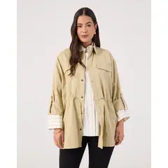 PATPRIMO - Chaqueta Para Mujer Desestructurada Color Café Marca #14080144