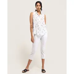 PATPRIMO - Pantalon De Mujer Capri Color Blanco #30071383