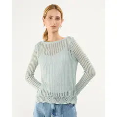 PATPRIMO - Saco Para Mujer Cuello Redondo Color Verde Marca #30330589