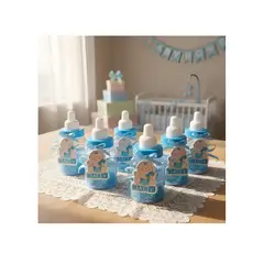 INFANTILES CAJUROMIX - Recordatorio de Baby Shower Tetero x12 Color Azul