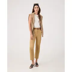 PATPRIMO - Pantalon Chino  Para Mujer Amarillo