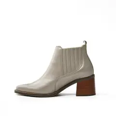 ANTONINA SHOES - Botines en Cuero Plateado - Antonina