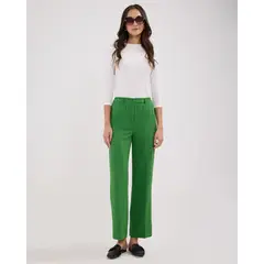 PATPRIMO - Pantalon Moda Unicolor Para Mujer Verde
