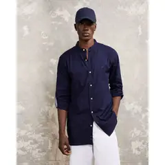 PATPRIMO - Camisa De Hombre M/L Sin Bolsillo Azul #44012907