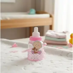 INFANTILES CAJUROMIX - Recordatorio de Baby Shower Tetero x12 Color Rosa