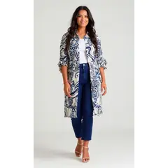 L Y H - Chilango Para Mujer Manga 34 Azul Marca L&H Ref 5P436004