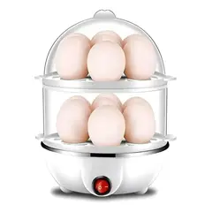 GENERICO - Hervidor De Huevos Doble Olla Electrica Para Cocinar Huevos