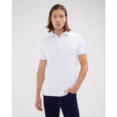 PATPRIMO - Polo Para Hombre Cuello Tejido Sin Bolsillo Color Blanco Marca #44112585