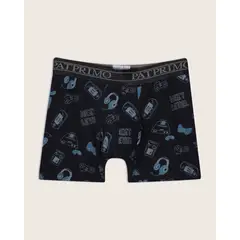 PATPRIMO - Boxer Infantil Niño Filete Color Negro Marca #63000030