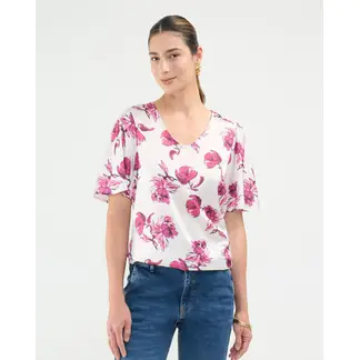 PATPRIMO - Blusa Para Mujer Manga Corta Color Blanco Marca #30123459