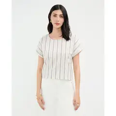 PATPRIMO - Blusa Para Mujer Manga Corta Color Azul Marca #30123505