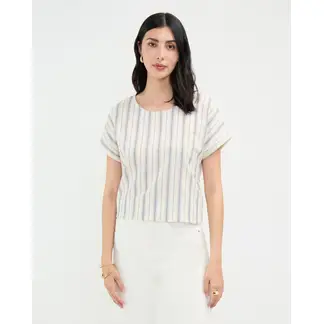 PATPRIMO - Blusa Para Mujer Manga Corta Color Azul Marca #30123505