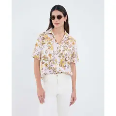 MALCREADO46449 - Camisa Para Mujer Manga Corta Color Blanco Marca Patprimo #30010696