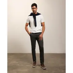 PATPRIMO - Pantalon Tipo Chino Unicolor  Para Hombre Gris