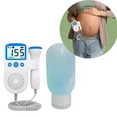 GENERICO - Doppler Fetal Ultrasonido Monitor De Latidos prenatal Mas Gel AZUL