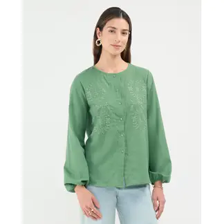 PATPRIMO - Blusa Para Mujer Manga Larga Color Verde Marca #30123468