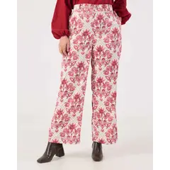 PATPRIMO - Pantalon En Satin  Para Mujer Rosa