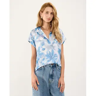 PATPRIMO - Blusa Para Mujer Manga Corta Color Azul Marca #30123387