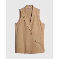 PATPRIMO - Chaleco Para Mujer Color Camel Marca #14250005