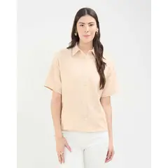 PATPRIMO - Camisa Con Bordado Para Mujer Rosa