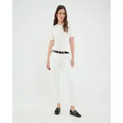PATPRIMO - Jean Skinny Off White  Para Mujer Blanco