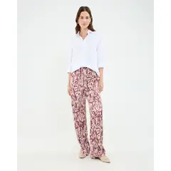 PATPRIMO - Pantalón Estampado  Para Mujer Vino