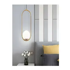 HOME - Lámpara De Techo Moderna Estilo Nórdica Lujo Dorado Bola