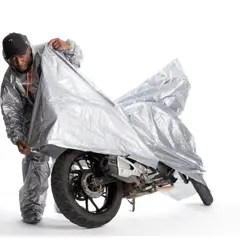 GENERICO - IMPERMEABLE METALIZADO + PIJAMA METALIZADA PARA MOTO