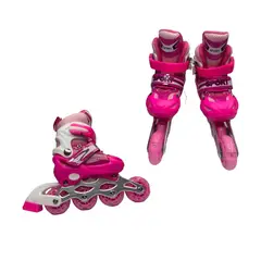 SPORT - Kit de patines Fucsia Talla XS