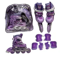 SPORT - Kit De Patines Lila Talla XS