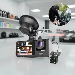 GENERICO - Cámara De Carro 3 Lentes Dvr Dash Cam 1080p