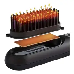 GENERICO - Cepillo Plancha de Cabello Portátil Recargable USB