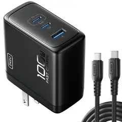 INIU - Cargador Rapido 100w Cable Usb C ( Usb-c X 2 Y Usb-a)