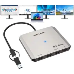 WAVLINK - Adaptador Usb 3.1 A Hdmi Para Dos Pantallas