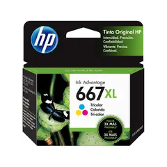 HP - Cartucho de tinta 667XL tricolor Original 3YM80AL