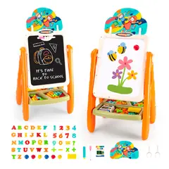 GENERICO - Tablero Pizarra Infantil Magnético Doble Cara