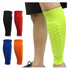 GENERICO - Canilleras Espinilleras Futbol Licrada Profesional par Azul Talla M