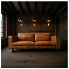 22 GRADOS DECORACION - Sofá en cuero Rebel 200cm x 100cm